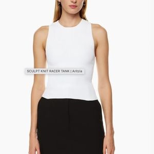 Aritzia Sculpt Knit Racer Tank